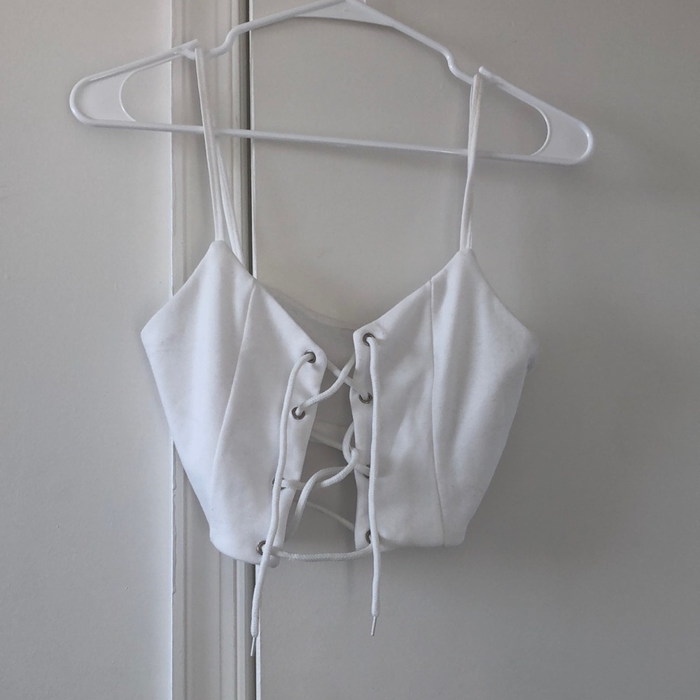 White crop top size small